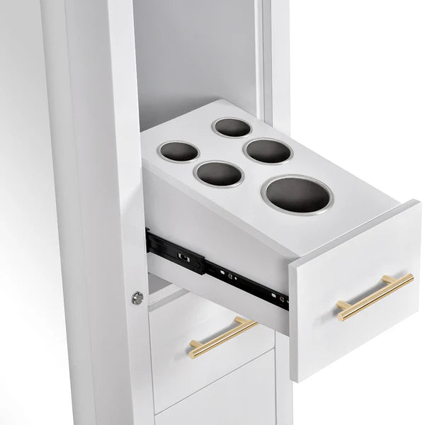 Adonis Double LED Lighted Salon Station