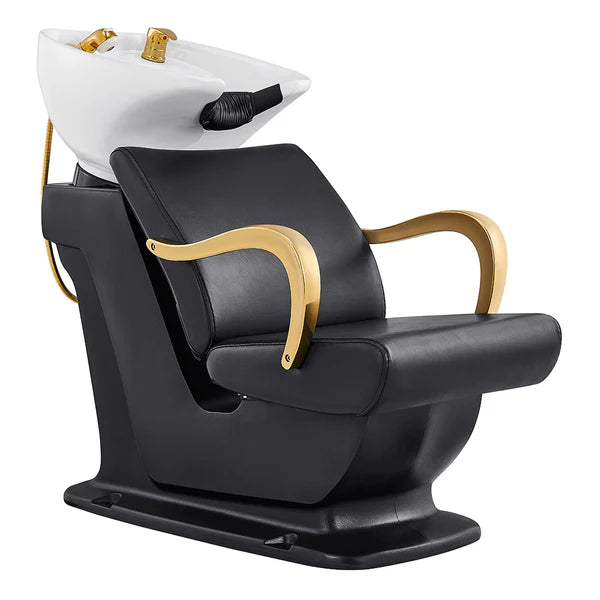 Beckman Gold Shampoo Chair with Adjustable Seat