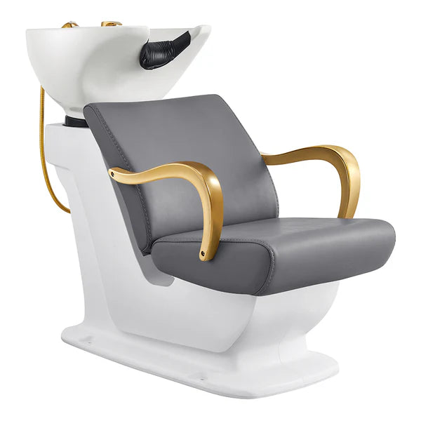 Beckman Gold Shampoo Chair with Adjustable Seat