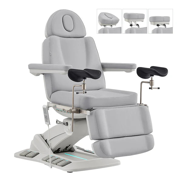 Geneva 4-Motors Exam Table with Stirrups - OB GYN Gynecology