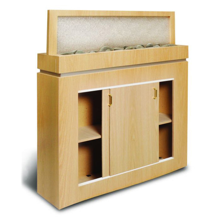 Salon Divider With Frosted Acrylic