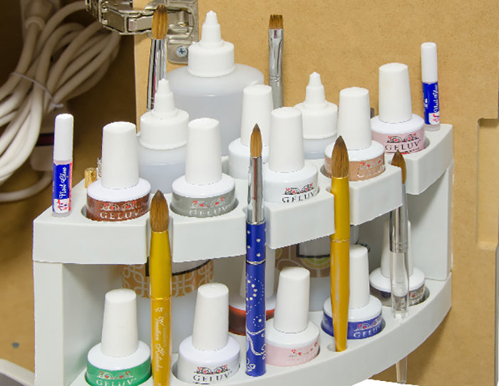 Classic Space Saver Nail Table with UV Gel Lights