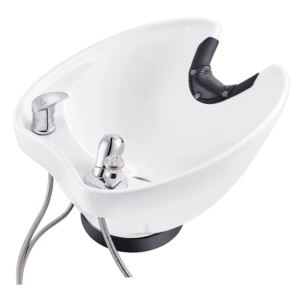 Ceramic Salon Shampoo Bowl Sink - Vacuum Breaker